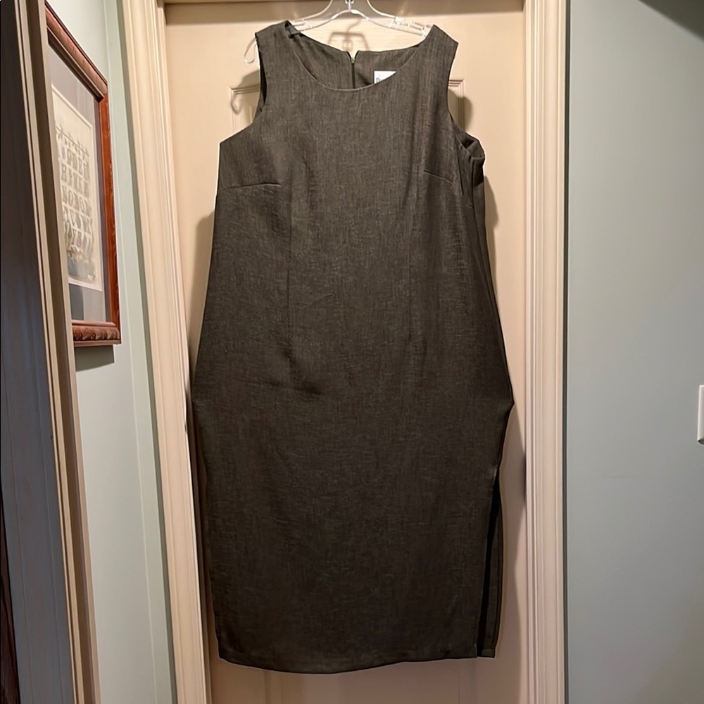 Danny & Nicole Olive Green Maxi Dress